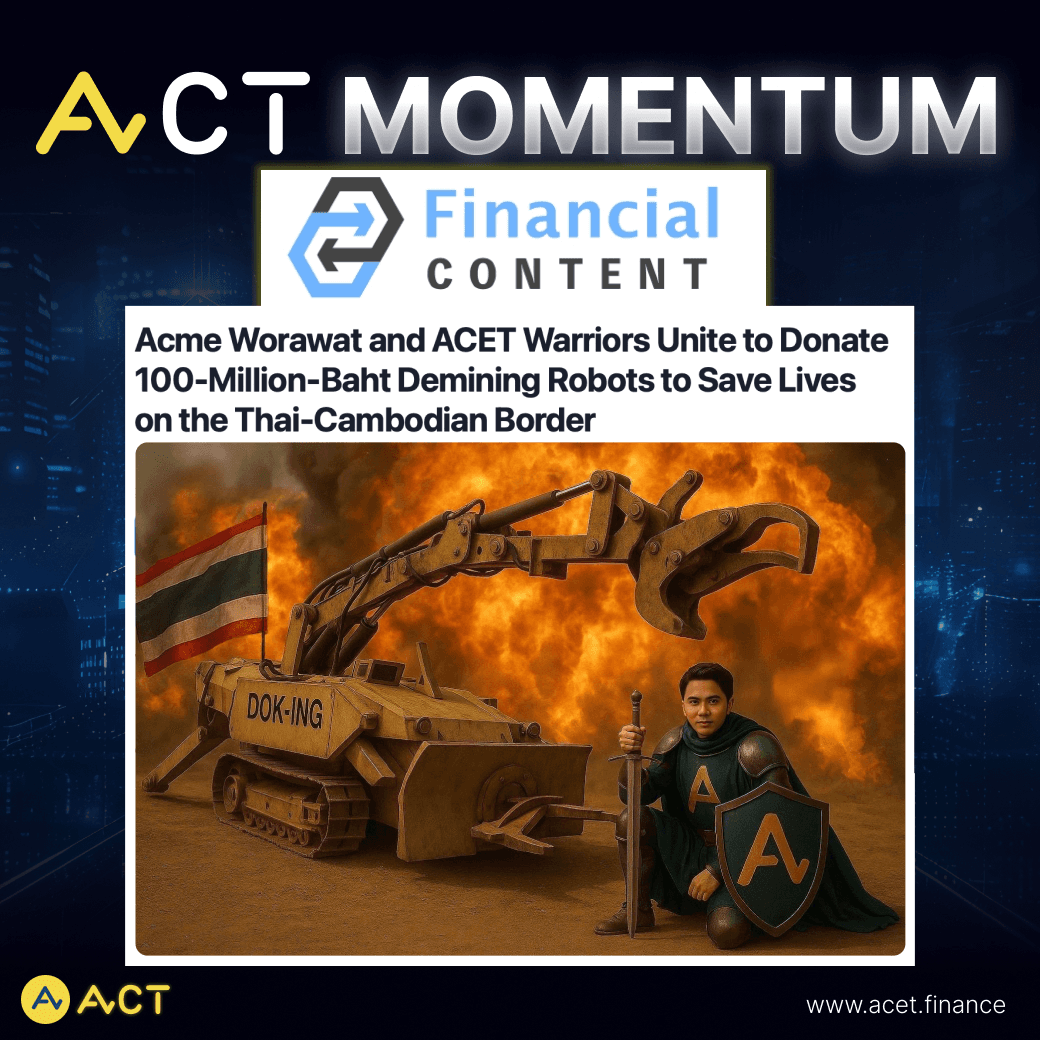 ACET Warriors Donate $2.8M Mine-Clearing Robot to Thai Army