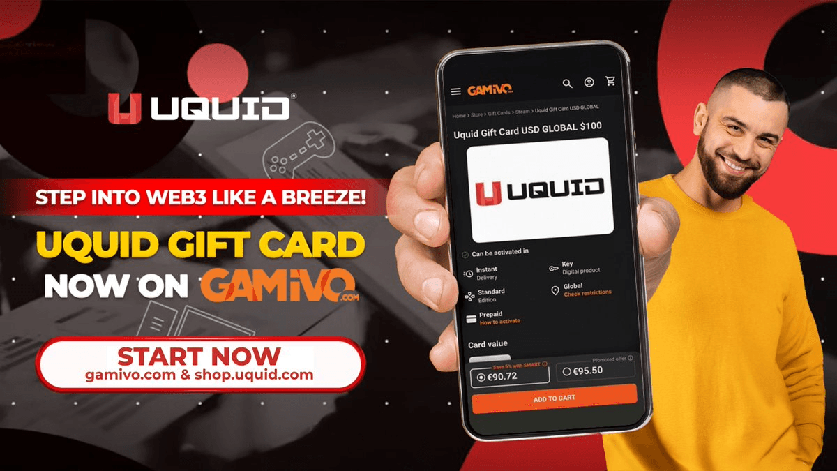 Uquid Gift Cards Now Available on GAMIVO - Your Gateway to Web3 Shopping