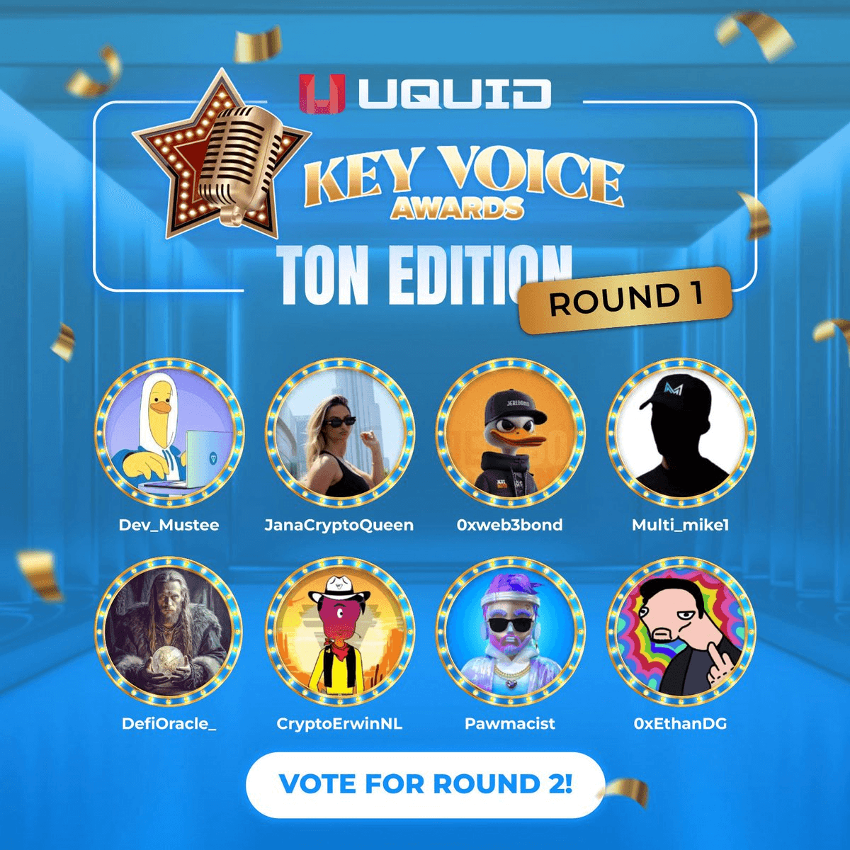 Key Voice Awards: TON Edition Round 1 Winners Announced