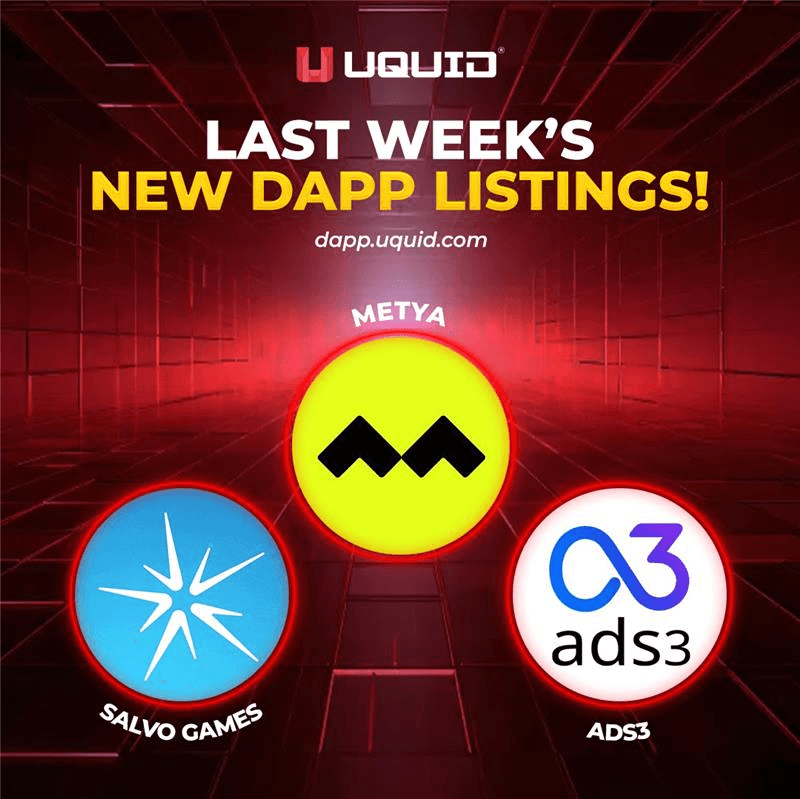 Uquid DApp Center Welcomes Three New Projects After Milestone