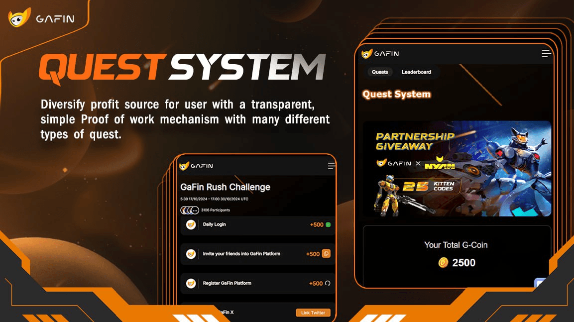 GaFin Launches Onchain Quest System for Web3 Games