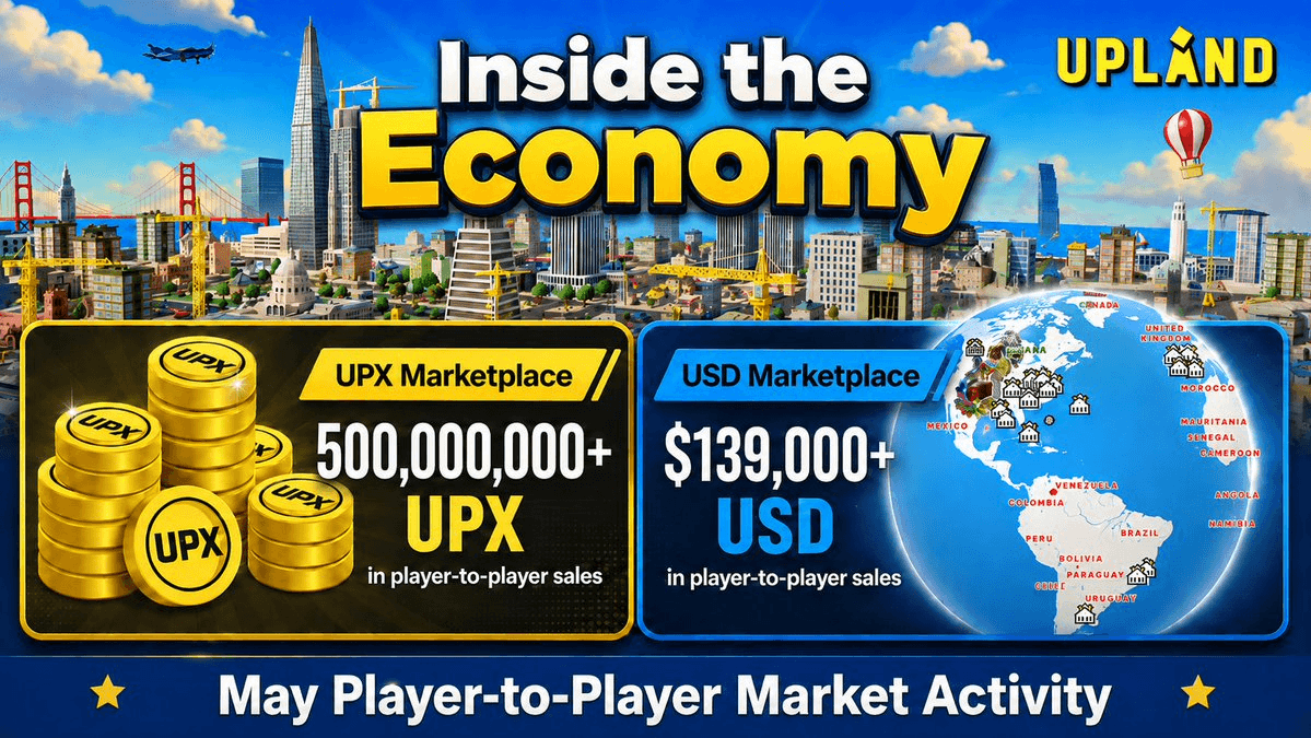 Upland's Player Economy Hits $139K USD in May Trading Volume