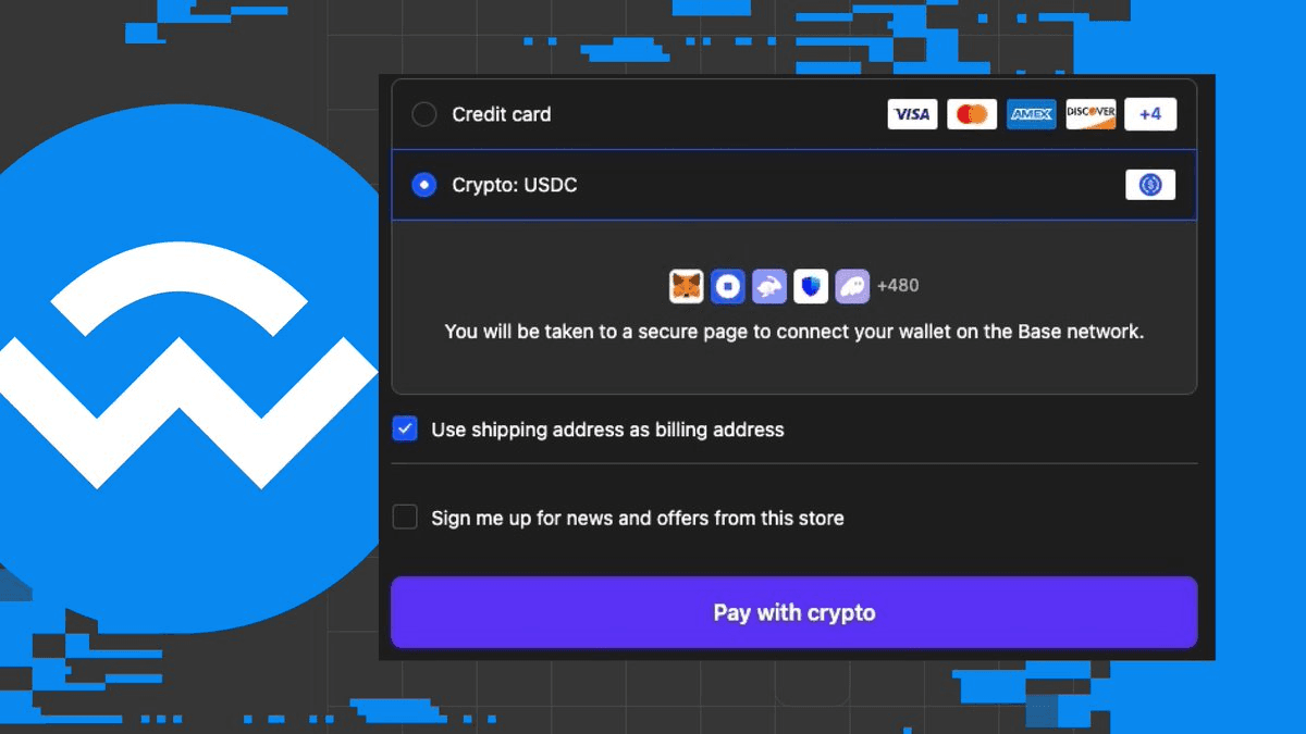 Shopify Enables USDC Payments via WalletConnect and MetaMask