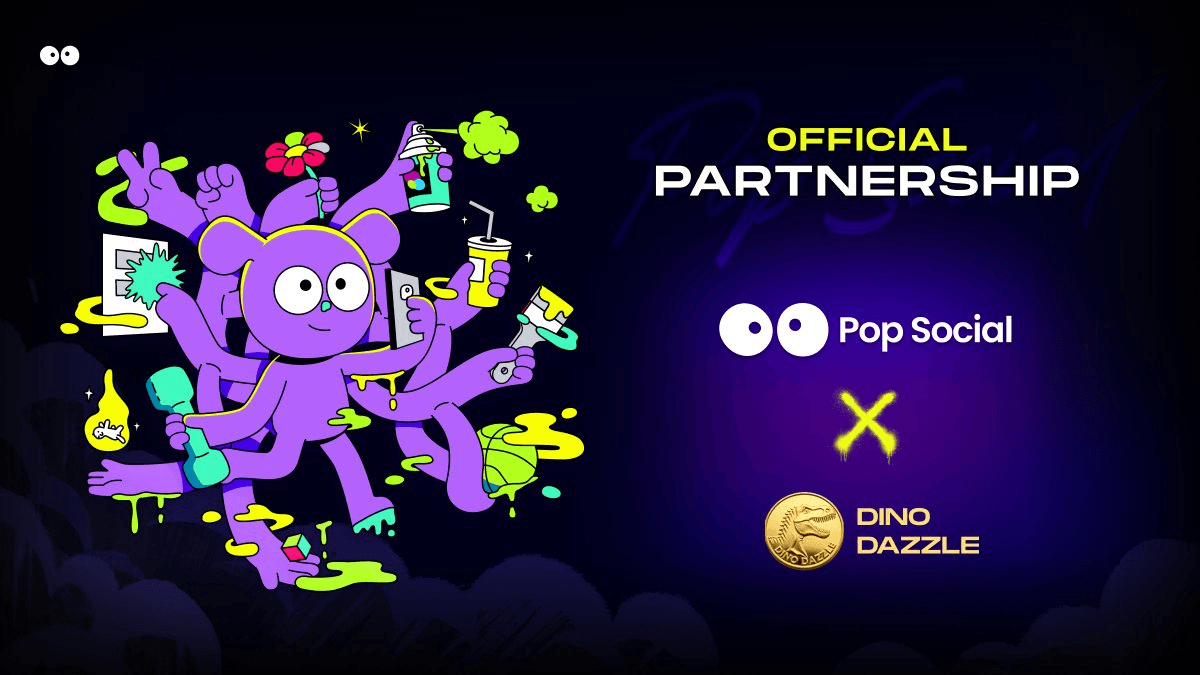 Pop Social Announces Partnership with Dino Dazzle for AI-NFT Integration