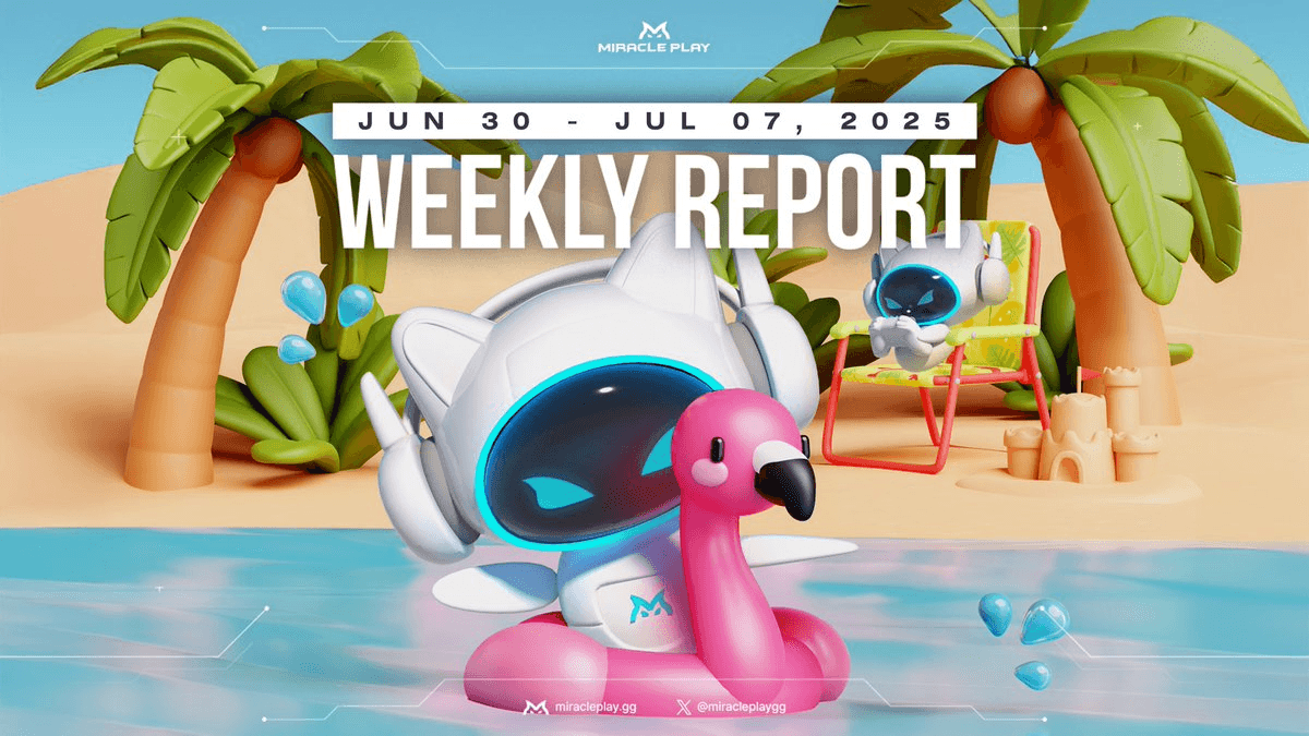 Miracle Play Releases Weekly Report for July 7-14