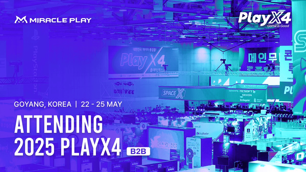 Miracle Play Announces Participation in PlayX4 Gaming Event