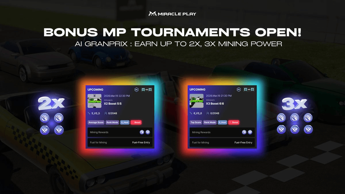 AI Granprix Launches 2x and 3x Boost Tournaments