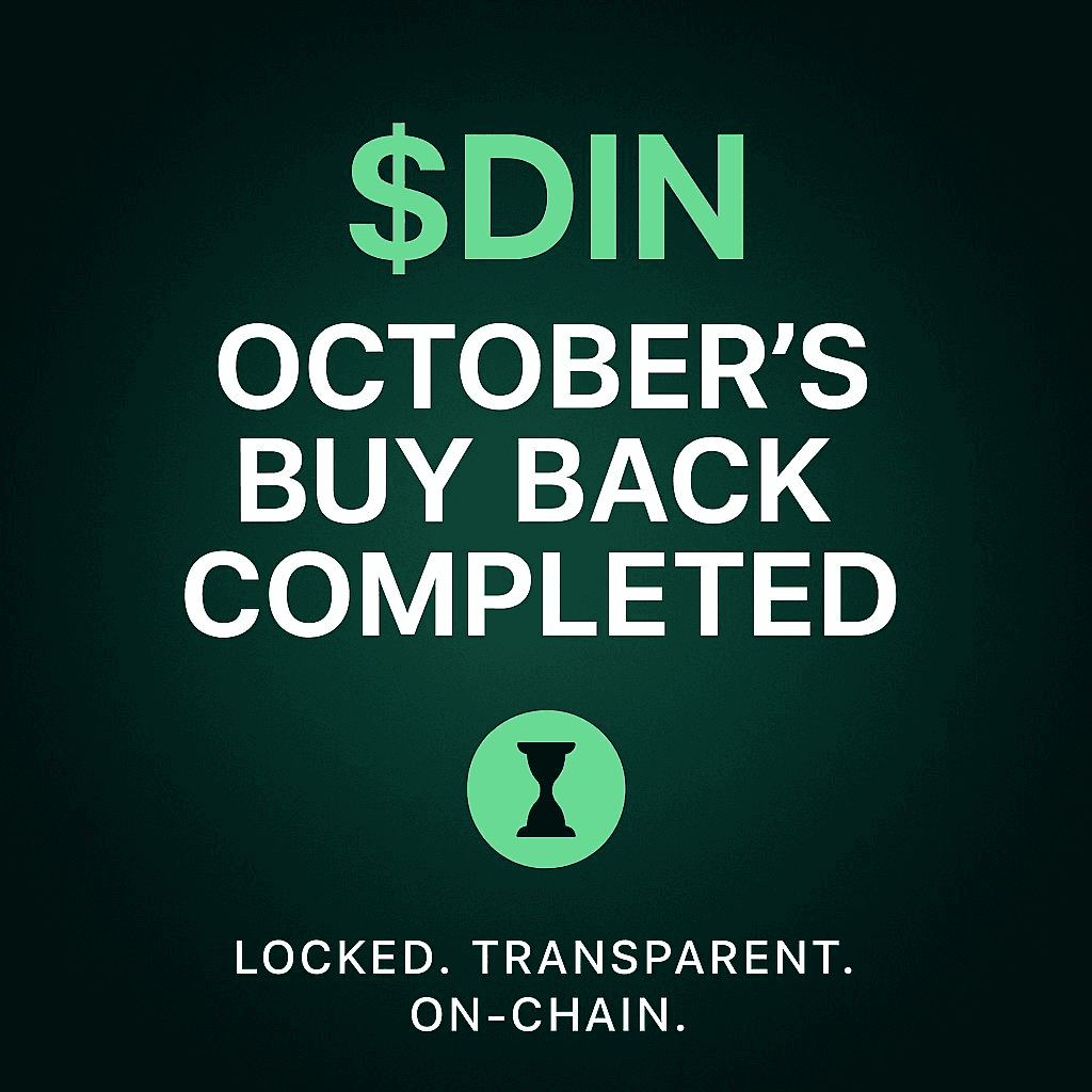 DIN Completes 611,518 Token Buyback with On-Chain Transparency