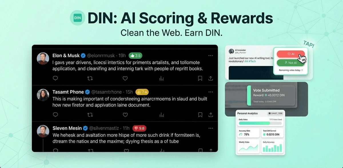 DIN Unveils Chrome Extension with AI Detection and Community Voting