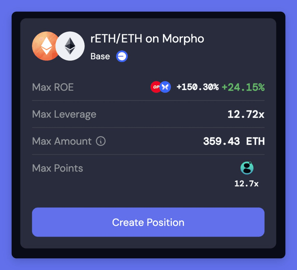 Rocket Pool ETH Loops Get OP Rewards on Base