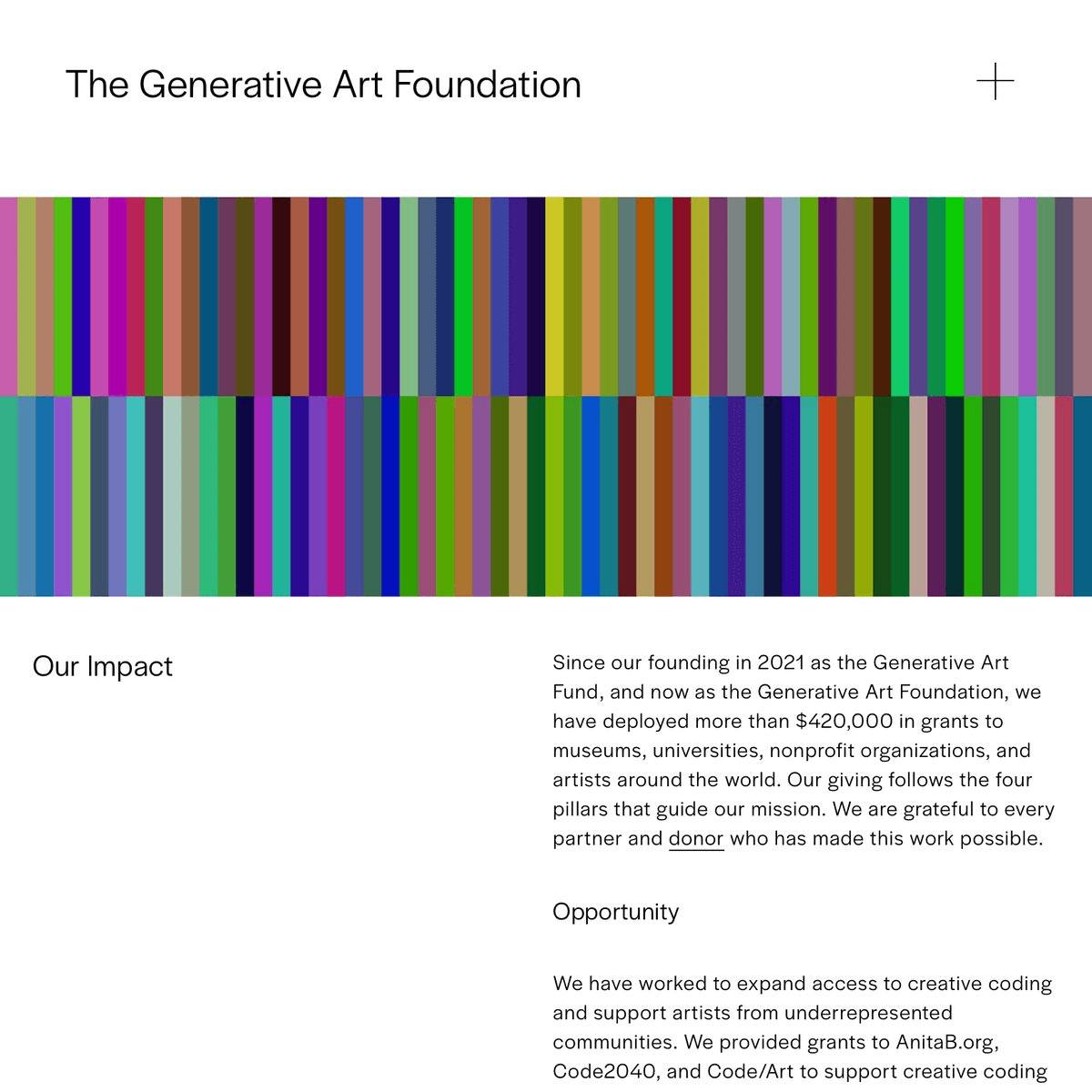 Generative Art Foundation Reaches New Milestone in Creative Coding Support