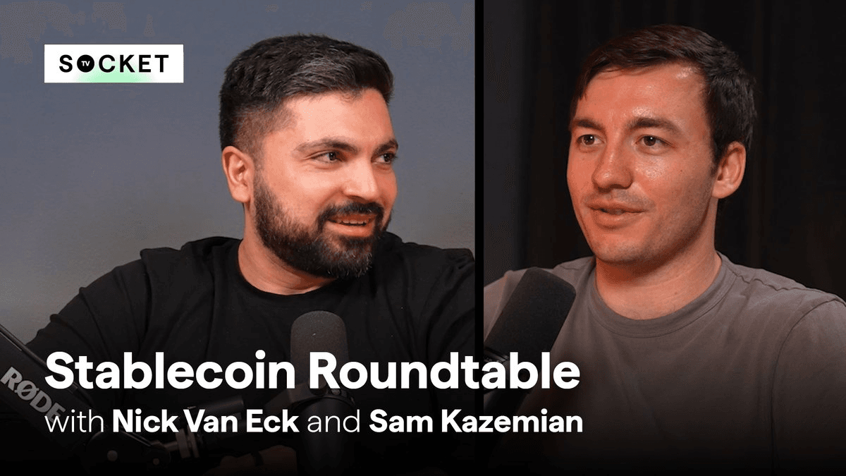 SOCKET TV Features Deep Dive on Stablecoin Development with Nick van Eck