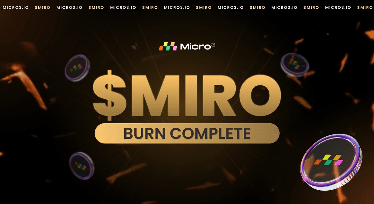 MIRO Token Burn Completed: Unclaimed Airdrop Tokens Permanently Removed