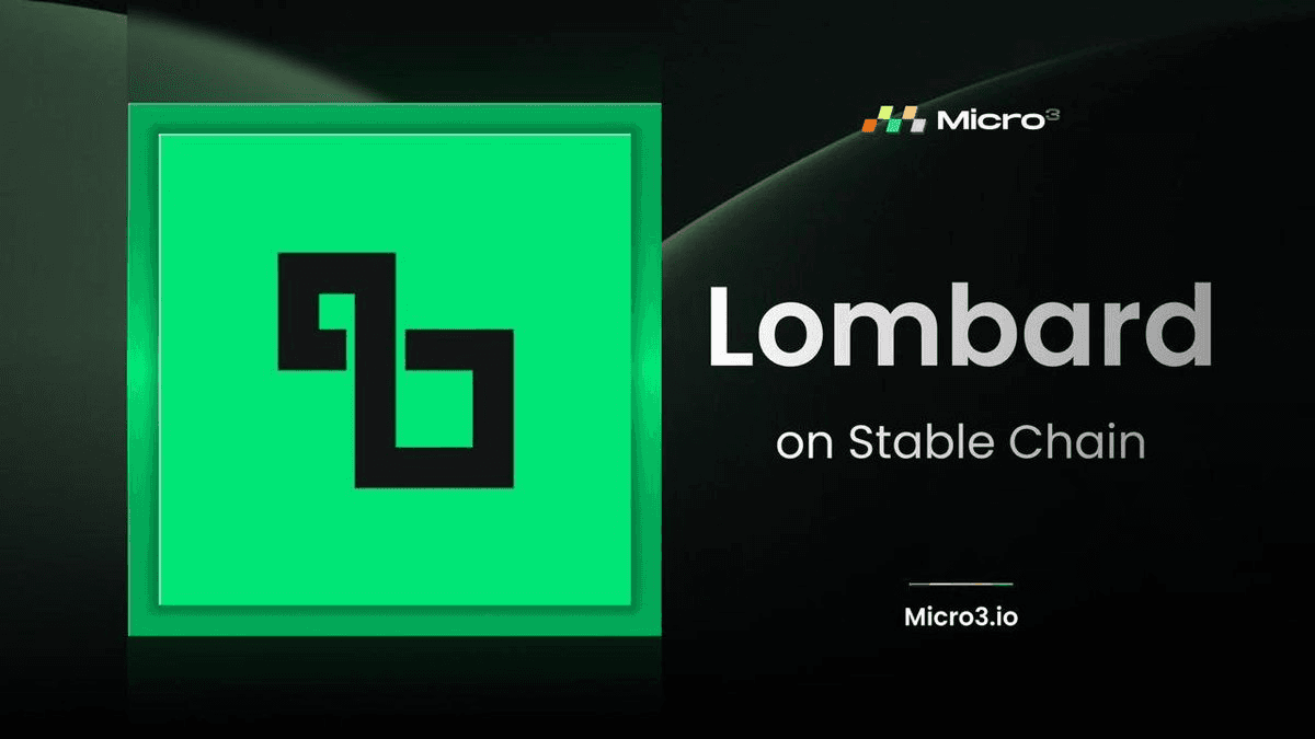 Lombard Finance Brings Institutional Bitcoin Infrastructure to Stable Chain