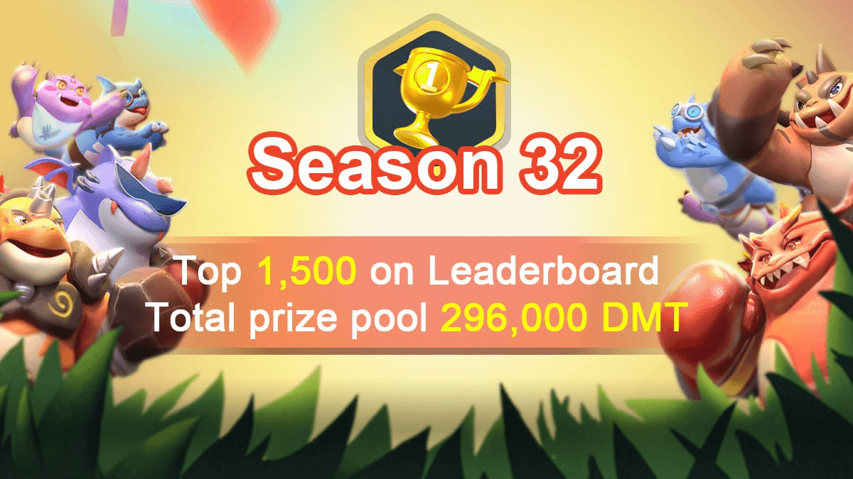 DragonMaster Launches Season 32 with 296,000 DMT Prize Pool