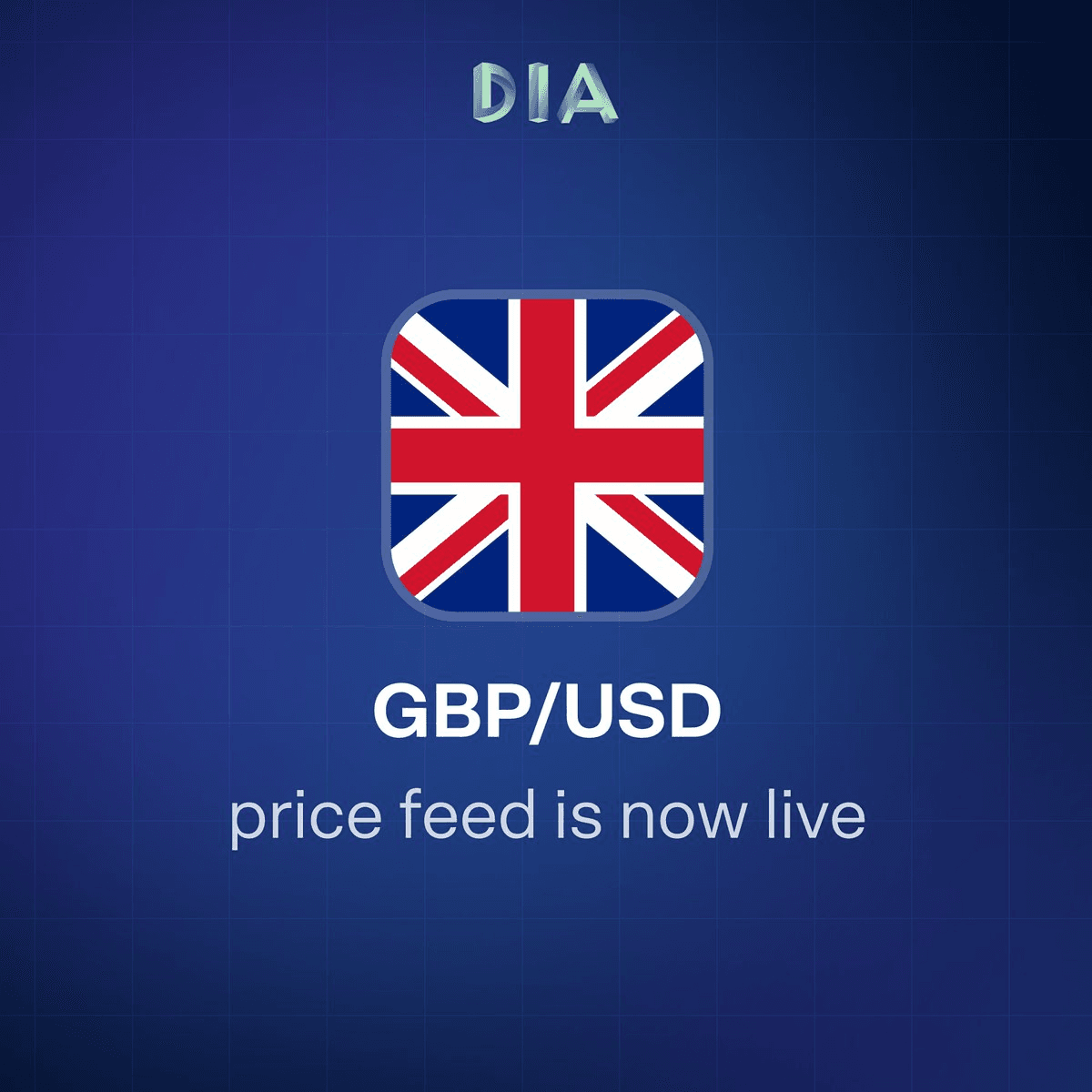 🔗 DIA Oracles Add GBP/USD Price Feed