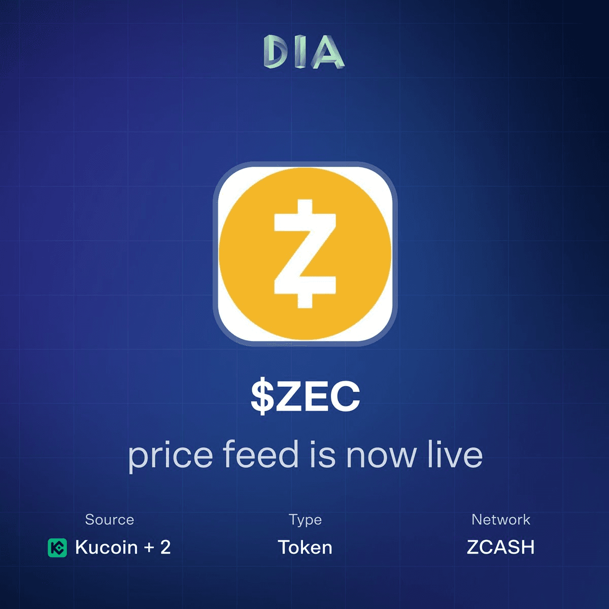 DIA Oracles Adds Zcash Price Feed for DeFi Integration
