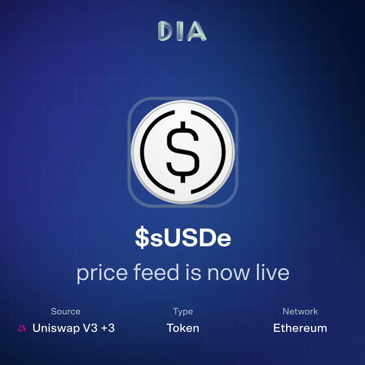 🔗 DIA Oracles Add sUSDe Price Feed