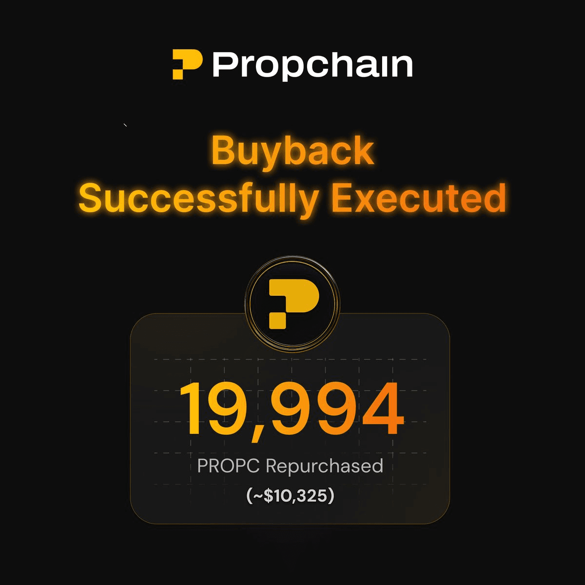 Propchain Foundation Continues Token Buyback Program