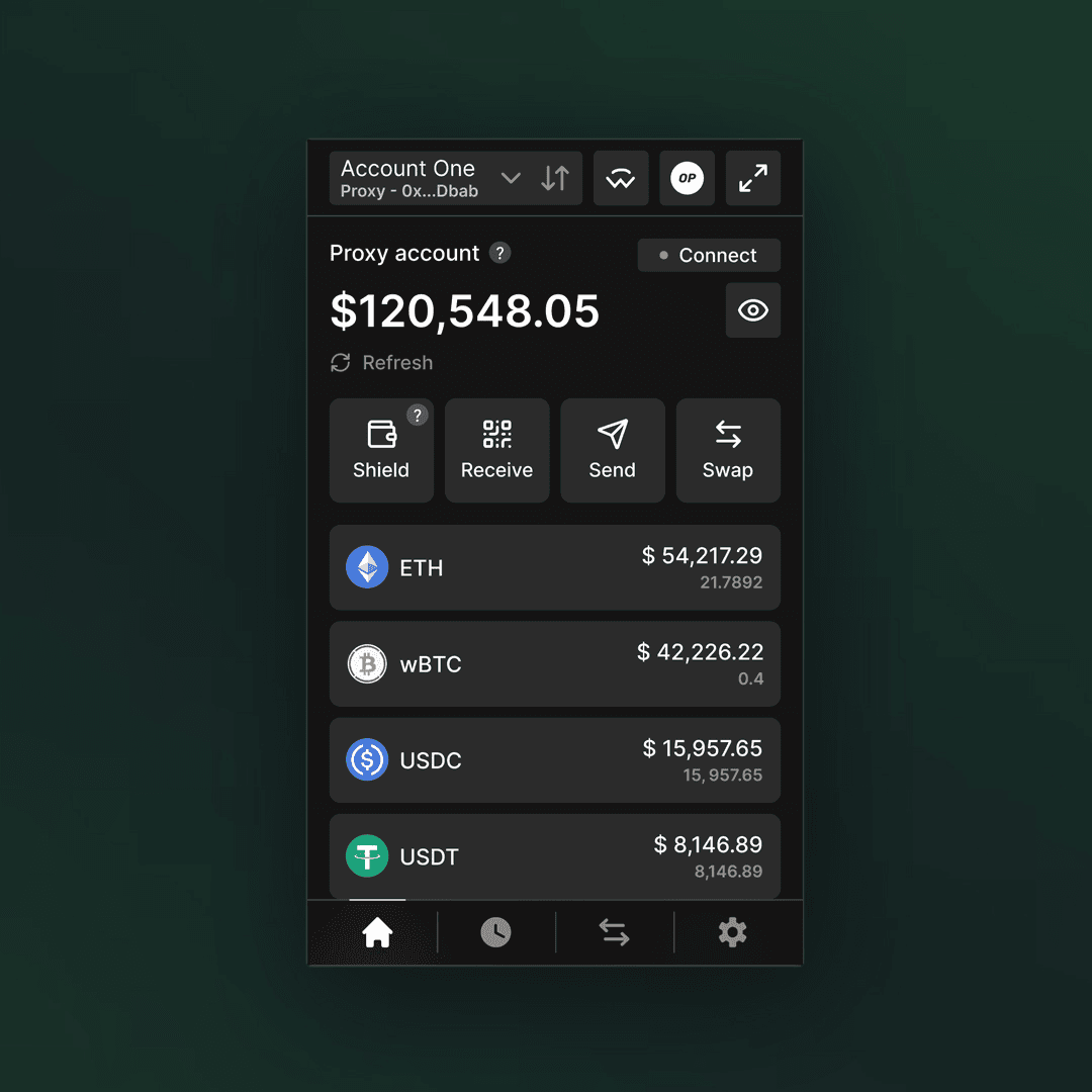 Home Page Updates on Proxy