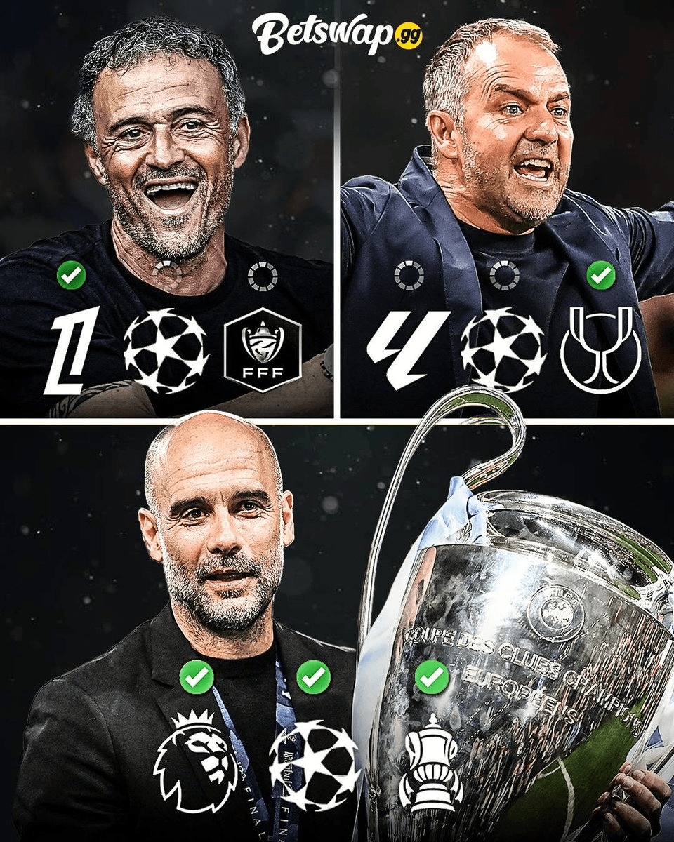 Trophy Tussle: Luis Enrique and Hansi Flick Chase Historic Double Trebles