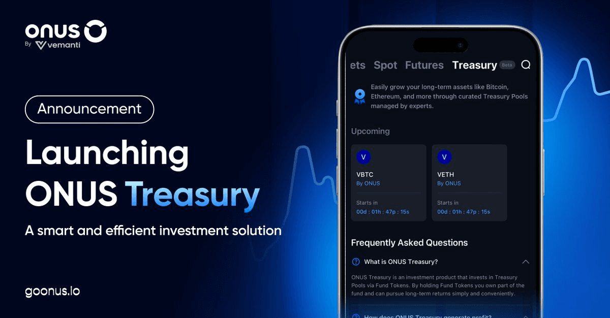 🎯 ONUS Treasury Launches