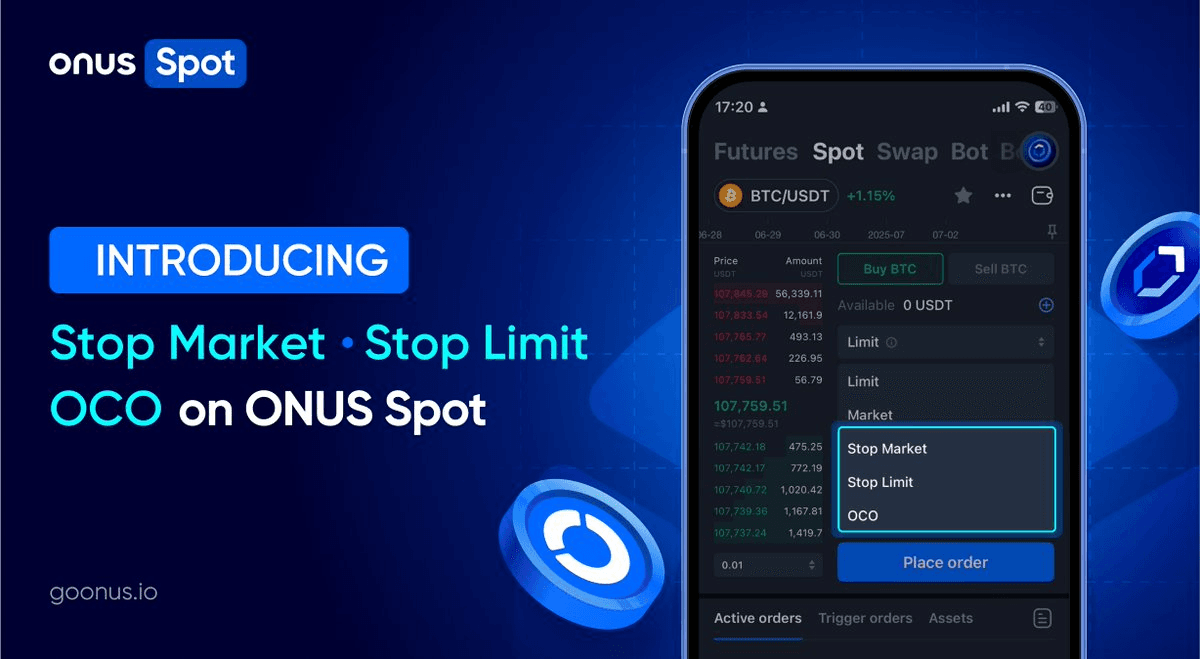 ONUS Spot Introduces Advanced Trading Orders