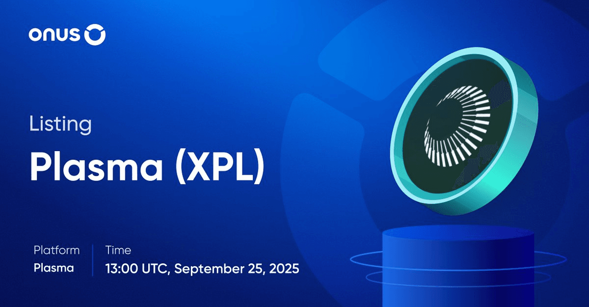 📱 Plasma (XPL) Joins ONUS Exchange Lineup
