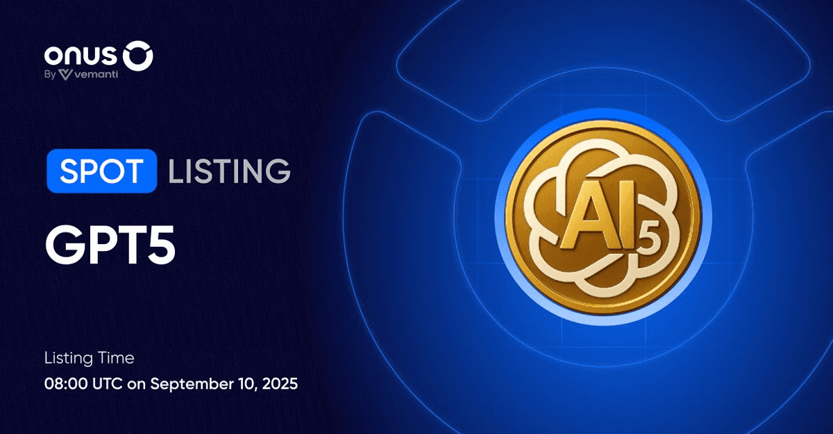 GPT5 Token Goes Live on ONUS Exchange