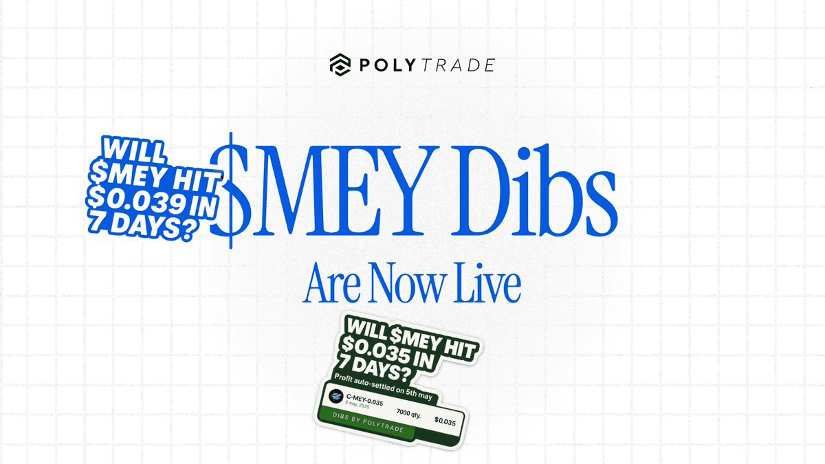 Mey Network Launches on Dibs Platform with Options-like Trading Features