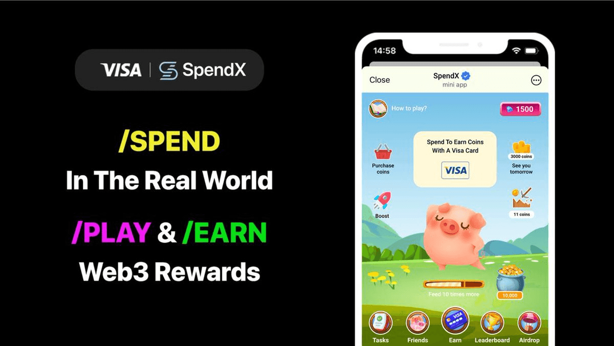 ShopNEXT Launches SpendX: First Spend-To-Earn Telegram Mini App with Visa Integration