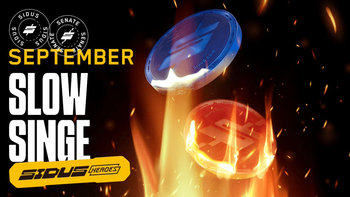 SIDUS Heroes Burns 1.57M SIDUS and 1,810 SENATE Tokens in September