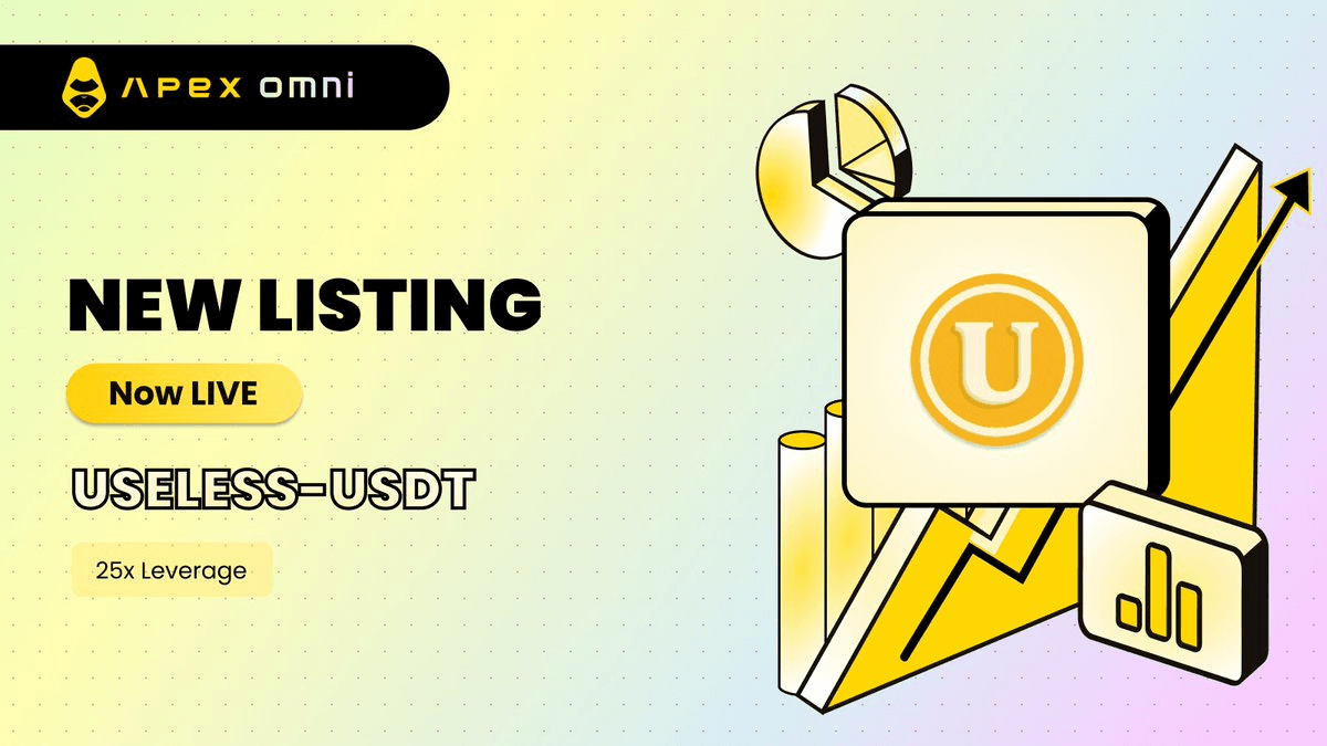 USELESS Token Now Trading on ApeX Omni with 25x Leverage