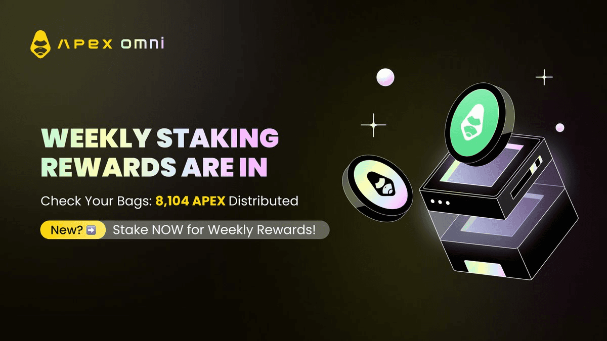 ApeX Protocol Distributes 8,104 $APEX Tokens in Weekly Staking Rewards