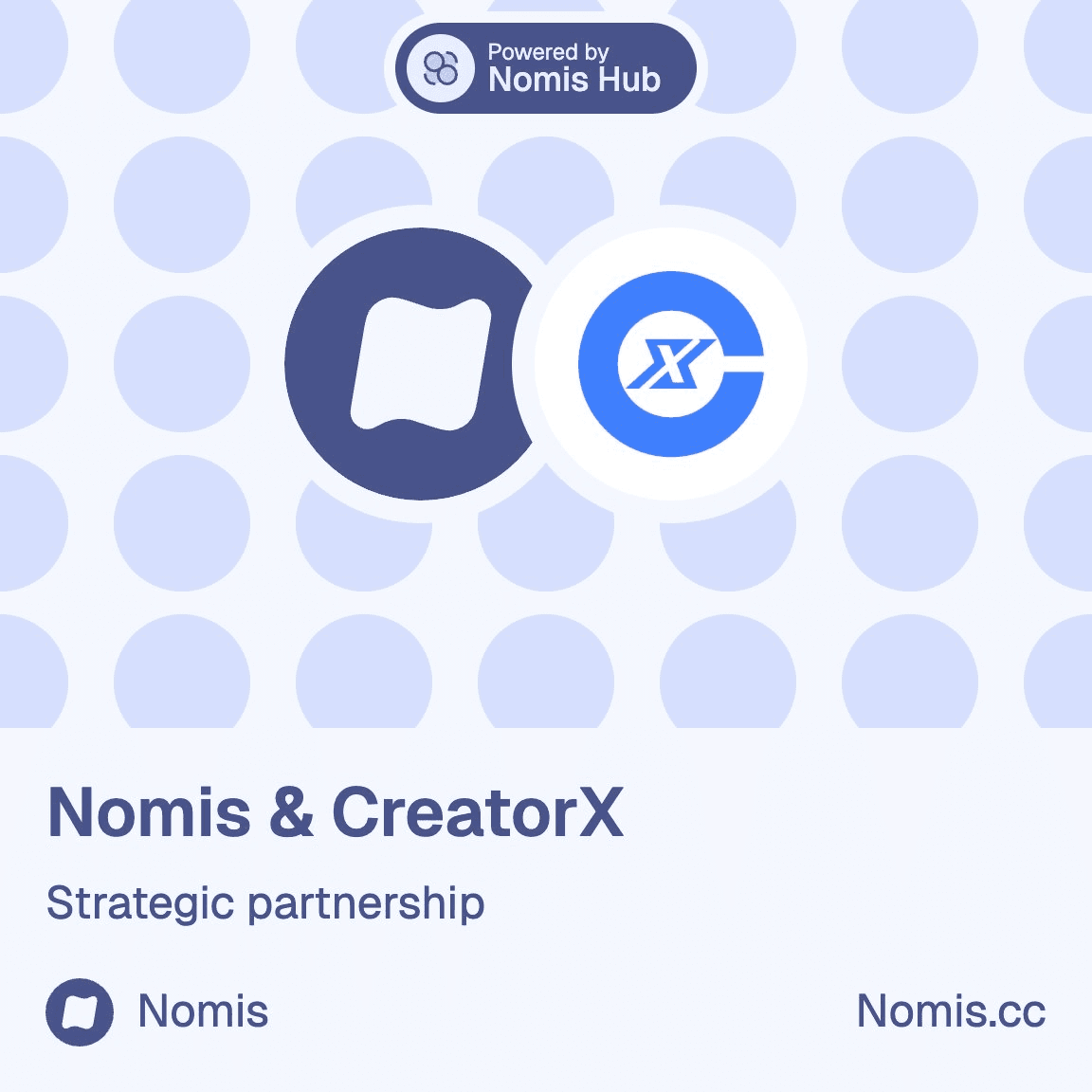 Nomis Partners with CreatorX to Bridge Social Influence and On-Chain Value