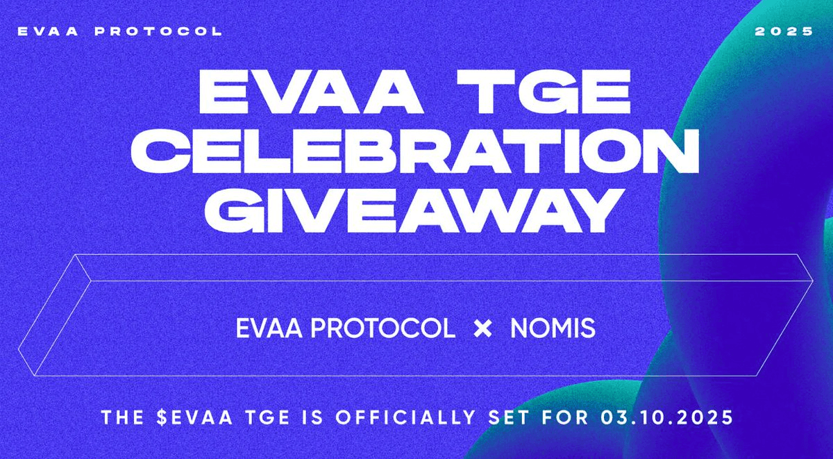 EVAA Protocol Launches Token Giveaway Campaign Before October 3 TGE