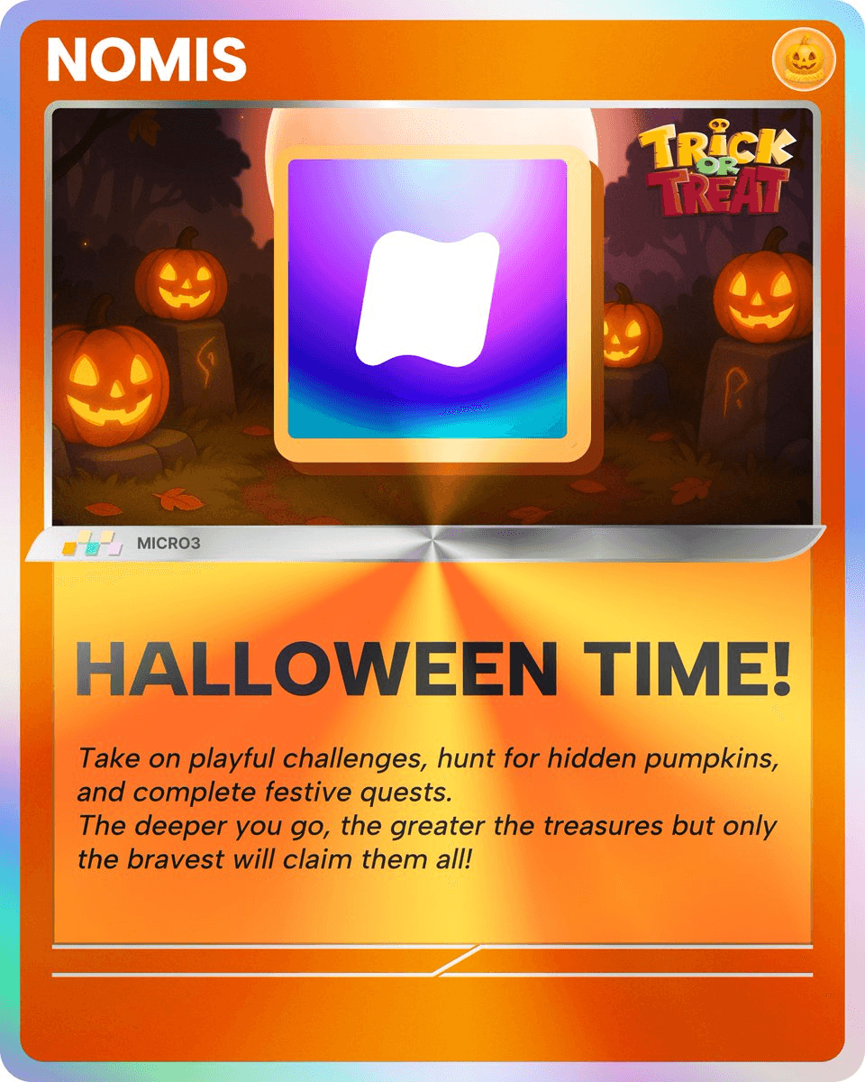 🎃 Micro3 x Nomis Halloween Quest Offers $500 Prize Pool