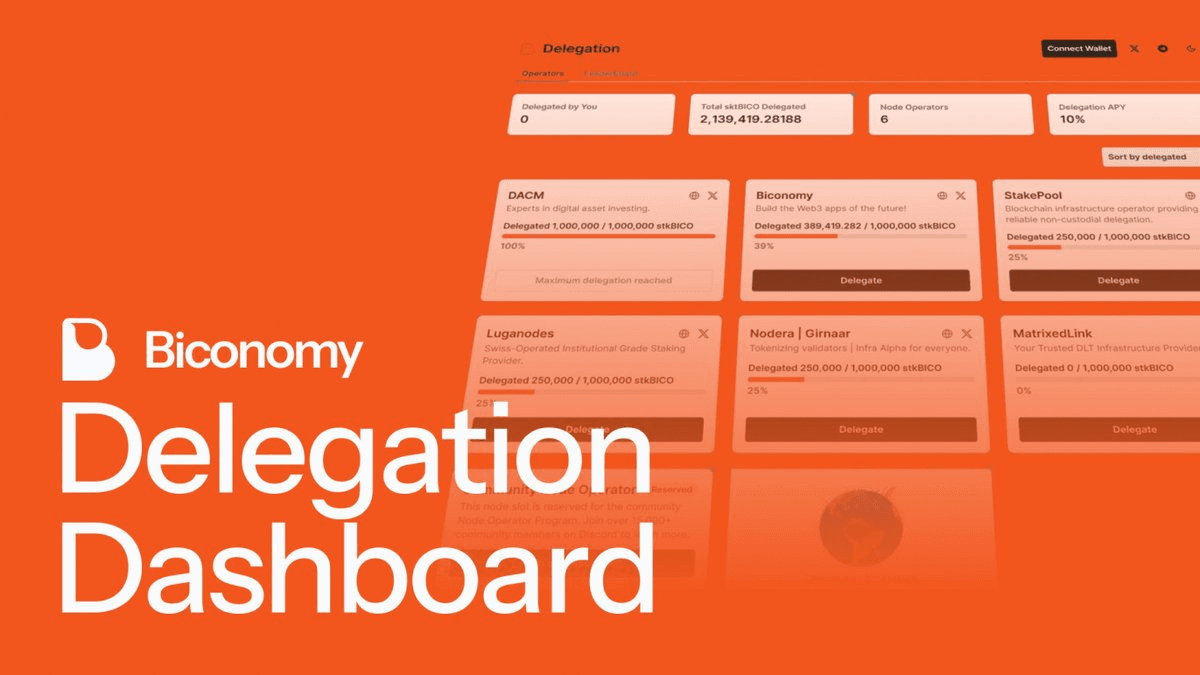 Biconomy Delegation Dashboard Reaches 70% Capacity in First Week