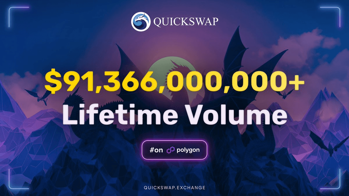 🚀 QuickSwap Nears $100B