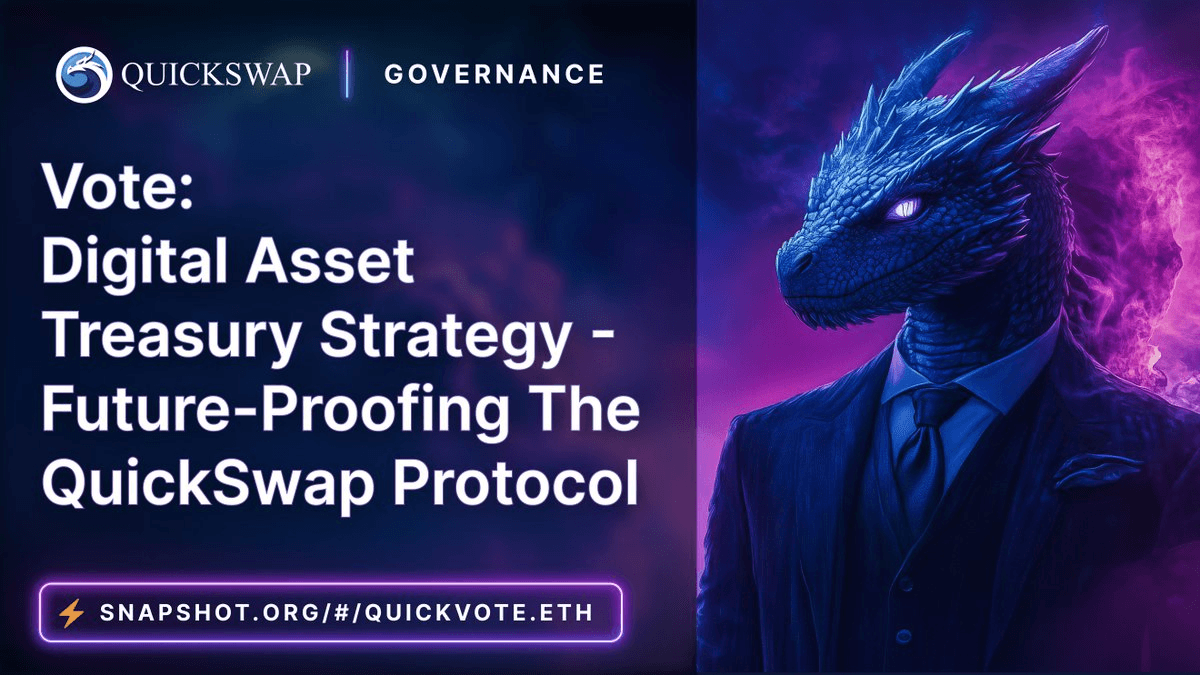 QuickSwap QUICK Holders Vote on Digital Asset Treasury Strategy