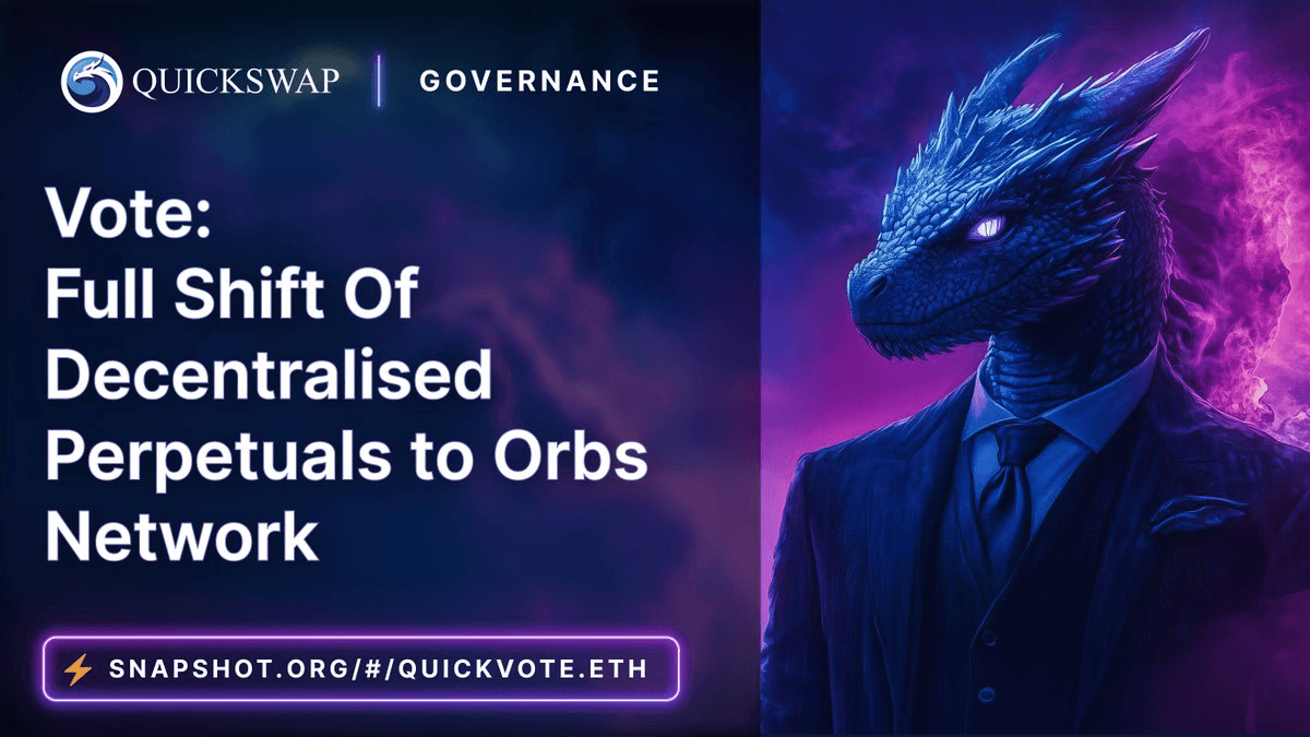 QuickSwap Governance Vote on Orbs Network Infrastructure Migration