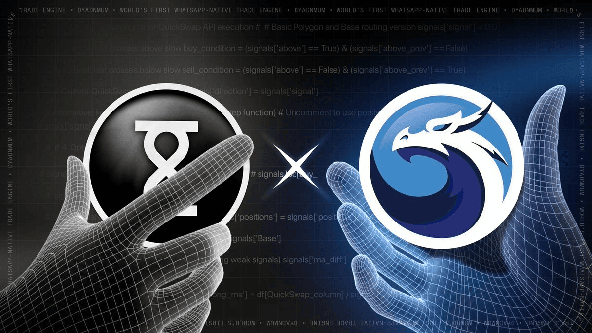 QuickSwap Integrates with Dyadnum WhatsApp Trading Bot