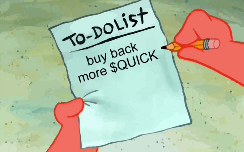 QuickSwap Continues Token Buyback Program with 3.2M QUICK Purchased