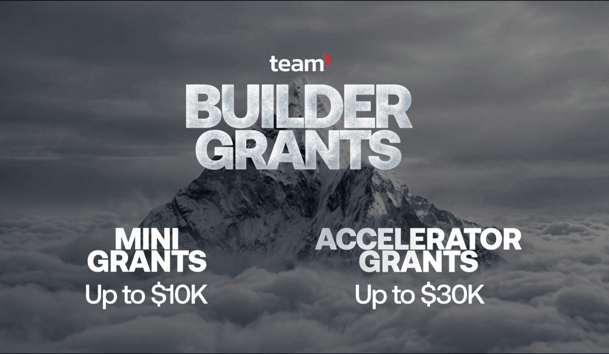Team1 Launches Builder Grants: Up to $30K for Web3 Projects