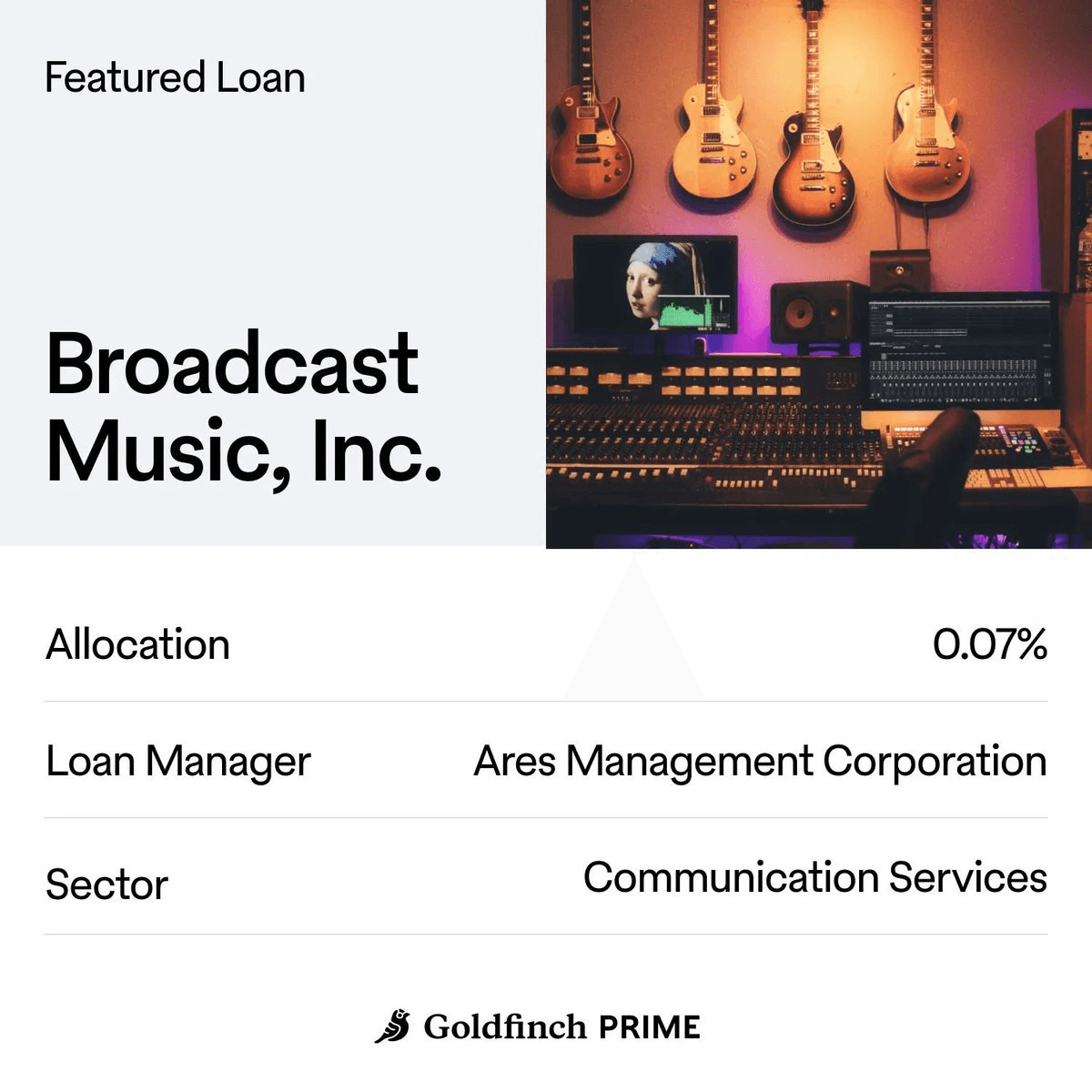 BMI Joins Goldfinch Prime, Opening Music Industry Investment Opportunities