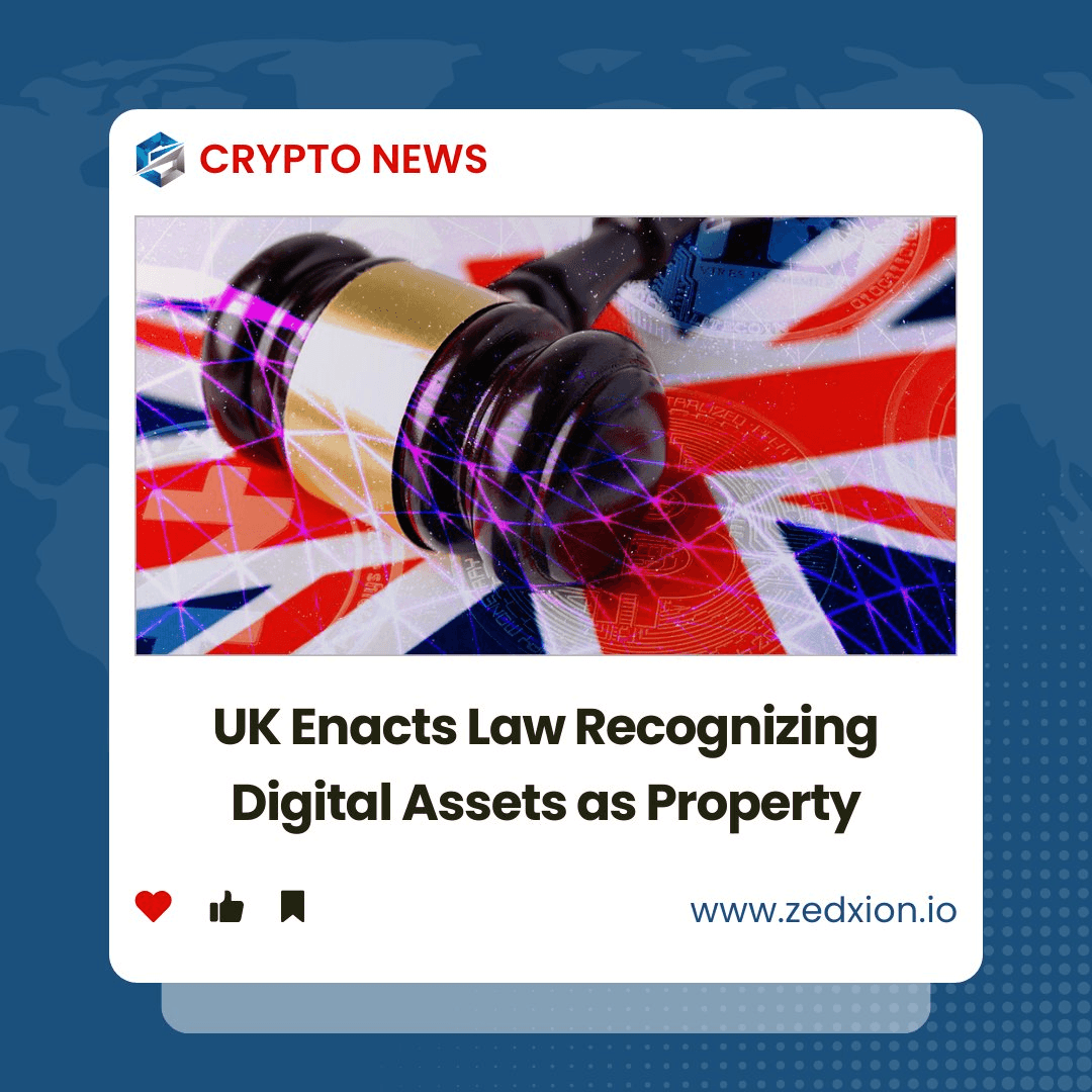 UK Passes Historic Law Recognizing Digital Assets as Third Property Category
