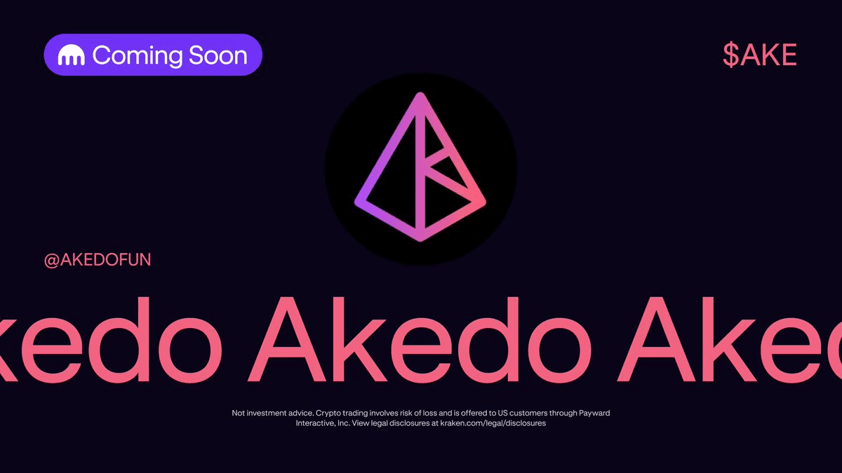 Kraken Lists $AKE Token from AI Gaming Platform AKEDO