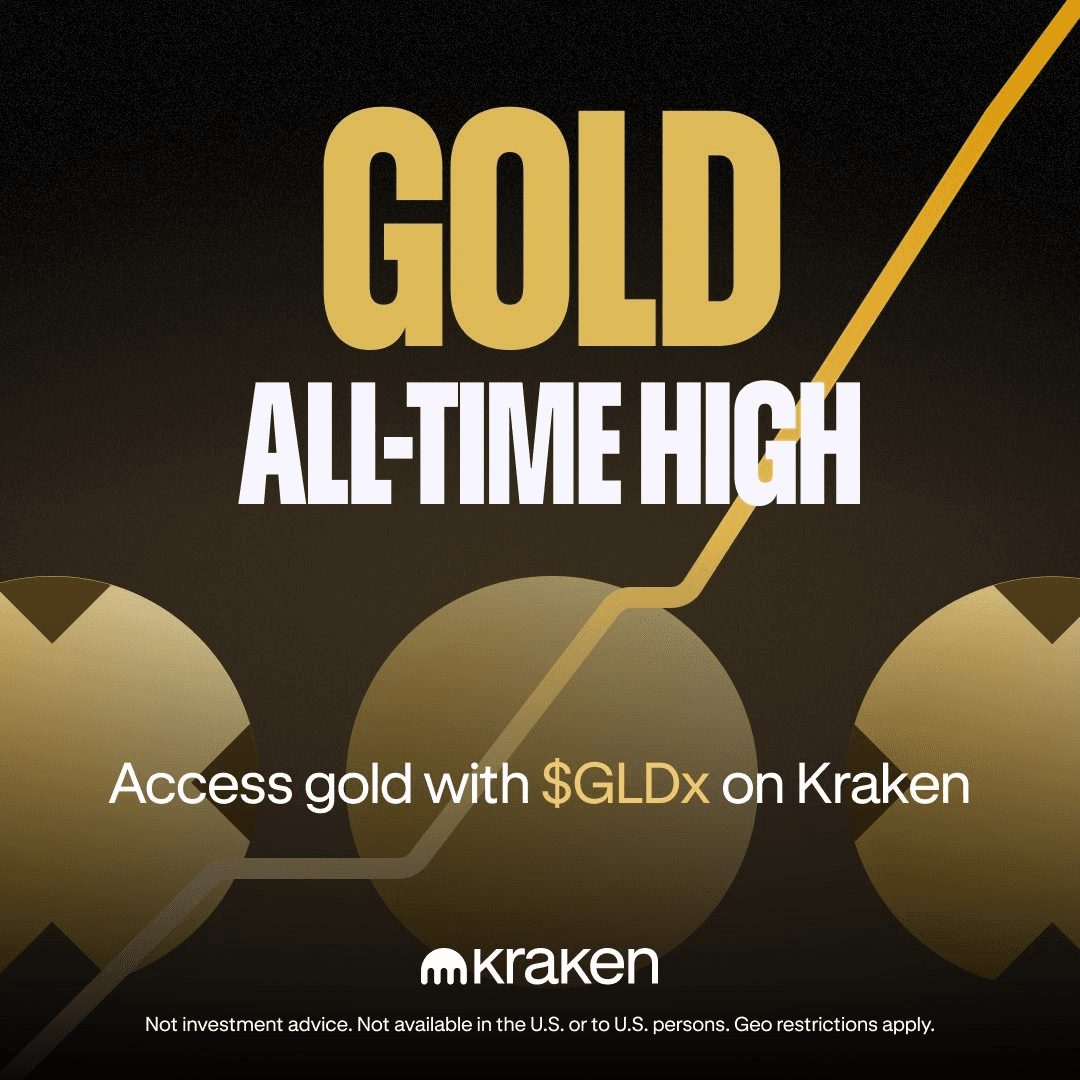 Kraken's Tokenized Gold Trades 24/7 While Traditional Markets Sleep