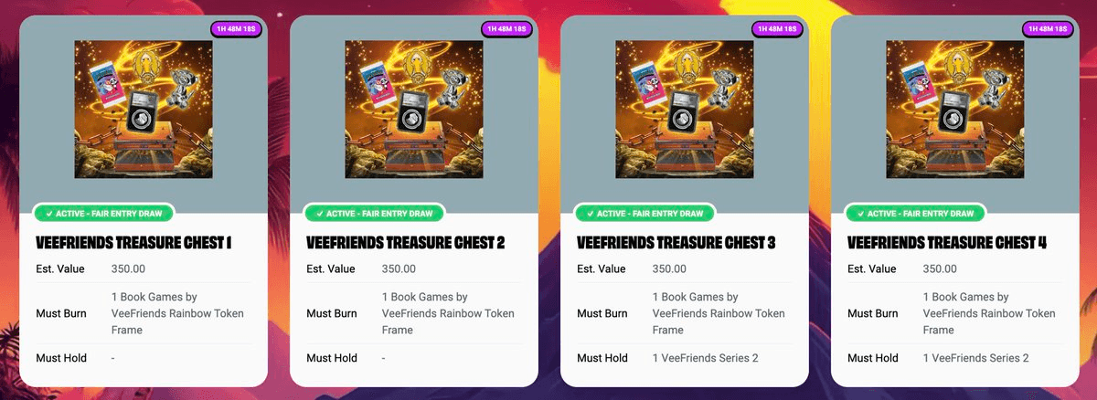 β° Final Hours: VeeFriends Burn Island Treasure Chest Closes Soon