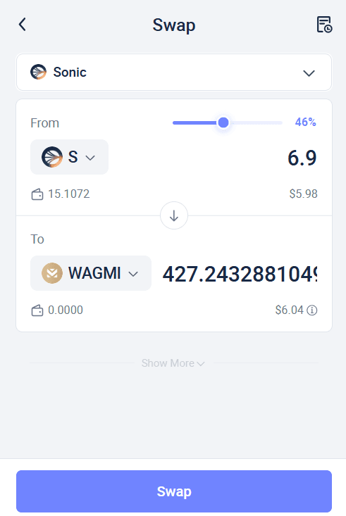 Wagmi Achieves Market Leadership on Sonic with Strong GMI Performance